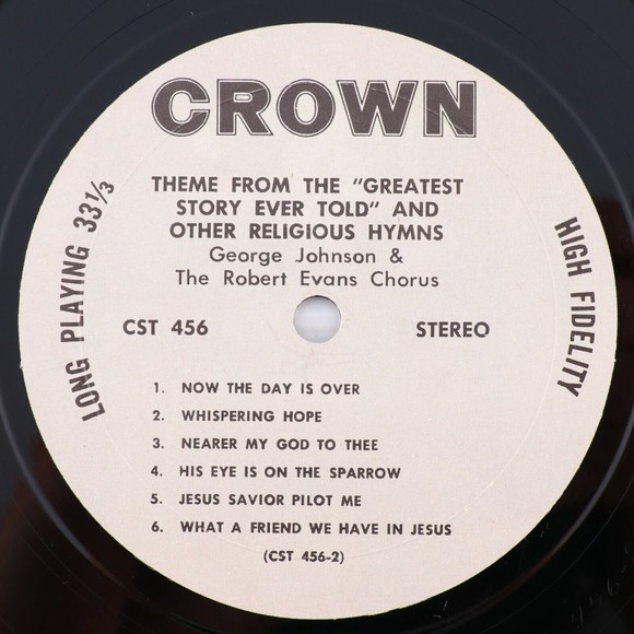 George Johnson & Robert Evans Chorus, Greatest Story Ever Told Hymns LP Record - Picture 13 of 16